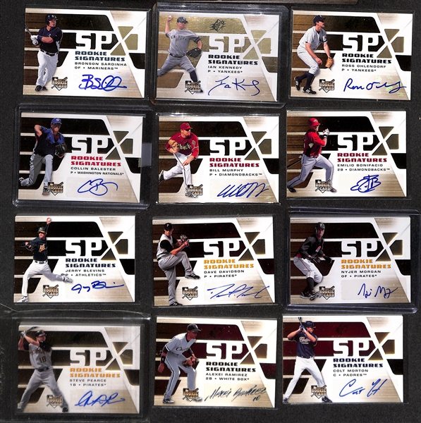 2008 SPx Baseball Base Set of 100 Cards & (45+) Rookie Signatures Insert Cards w. Alexei Ramirez BGS 9.5 (Auto 10), Jay Bruce, Carlos Gonzalez, Evan Longoria