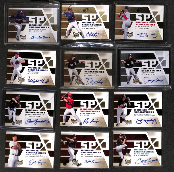 2008 SPx Baseball Base Set of 100 Cards & (45+) Rookie Signatures Insert Cards w. Alexei Ramirez BGS 9.5 (Auto 10), Jay Bruce, Carlos Gonzalez, Evan Longoria