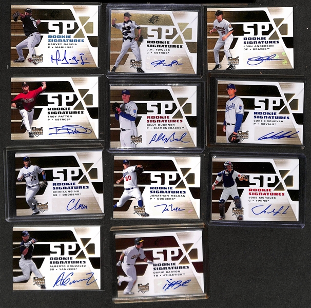 2008 SPx Baseball Base Set of 100 Cards & (45+) Rookie Signatures Insert Cards w. Alexei Ramirez BGS 9.5 (Auto 10), Jay Bruce, Carlos Gonzalez, Evan Longoria