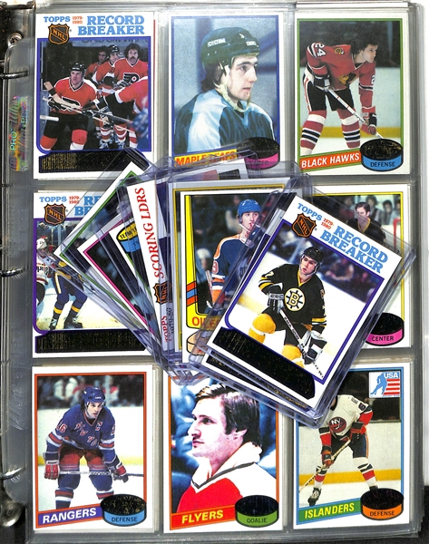 1980-81 Topps Hockey Complete Set (Messier RC, Bourque RC, Gretzky 2nd Year) & 1988-89 Topps Hockey Complete Set (Brett Hull Rookie) 