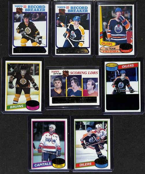 1980-81 Topps Hockey Complete Set (Messier RC, Bourque RC, Gretzky 2nd Year) & 1988-89 Topps Hockey Complete Set (Brett Hull Rookie) 