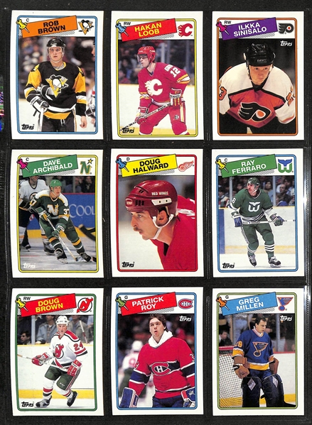 1980-81 Topps Hockey Complete Set (Messier RC, Bourque RC, Gretzky 2nd Year) & 1988-89 Topps Hockey Complete Set (Brett Hull Rookie) 