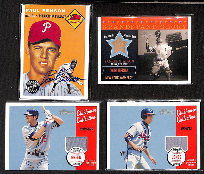2003 Topps Heritage Complete Set of 430 Base Cards, (20) Variations, Plus Inserts w. Alex Rodrigue, Albert Pujols, Derek Jeter
