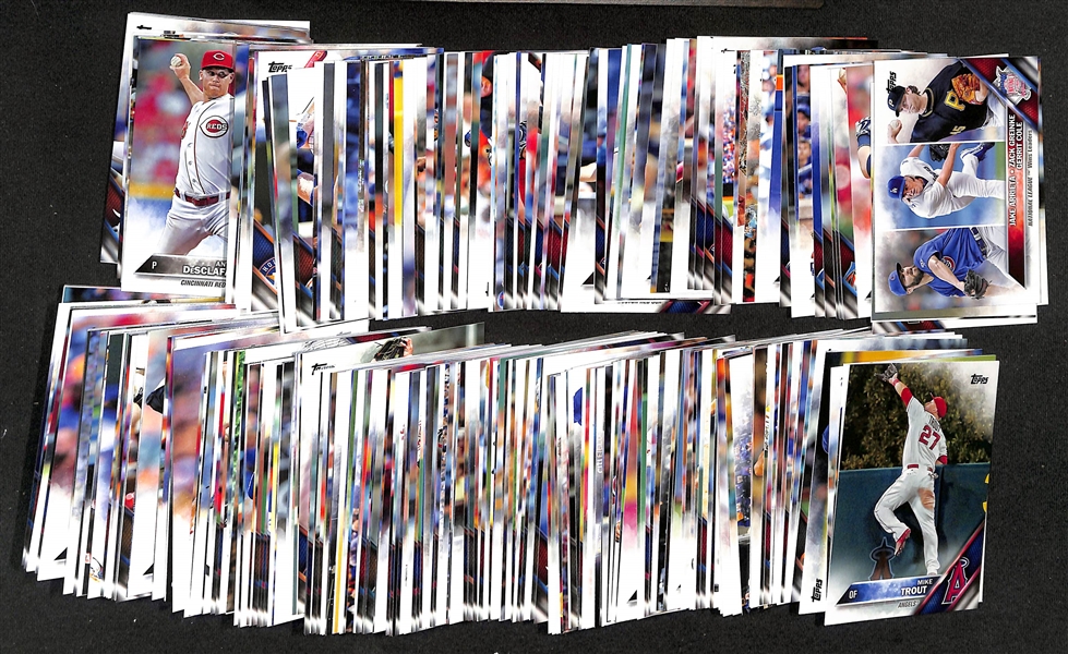 2016 Topps Baseball Series 1 & 2 Complete Set & 2012 Topps Baseball Series 1 Complete Set - Both with Additional Insert, Auto & Relic Cards