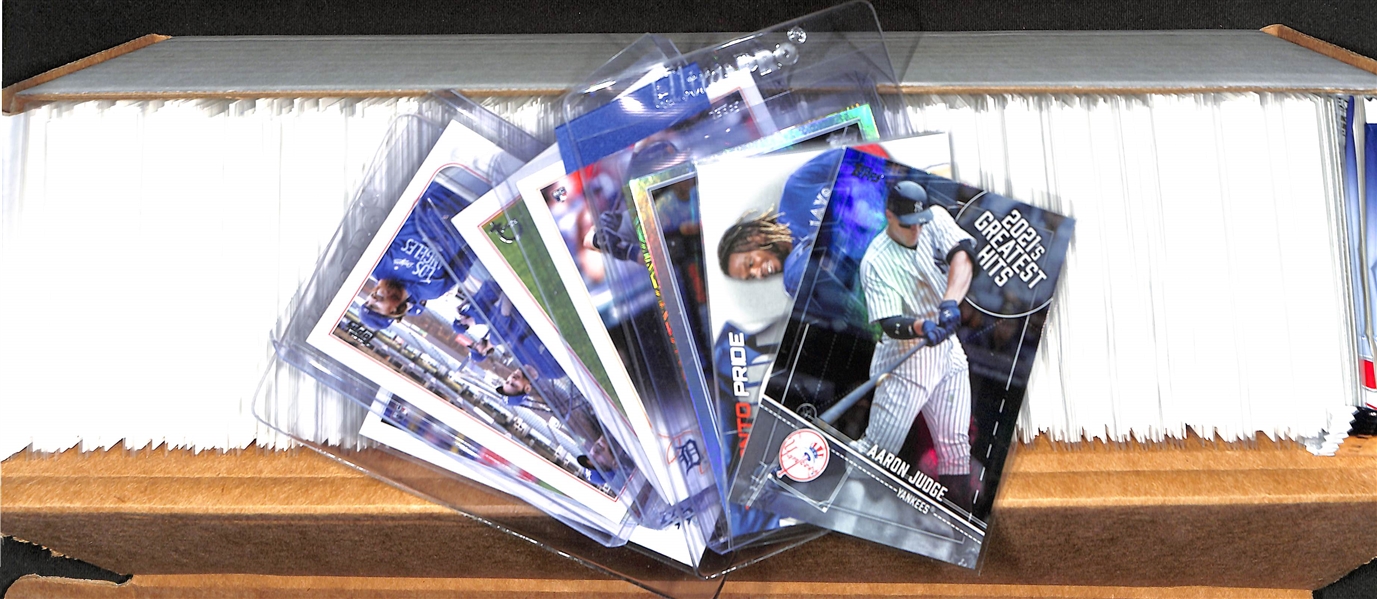 Lot of (4) Topps Baseball Sets - 2005 Updates & Highlights, 2006 Series 1 (Missing 1 Card), 2020 Series 1, 2022 Series 1 & 2 - Includes Additional Insert, Auto & Relic Cards