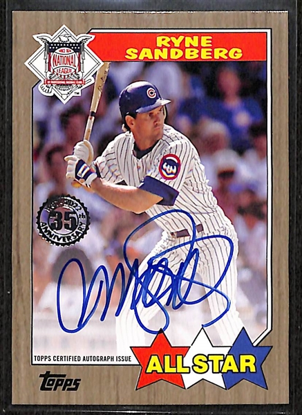2022 Topps Ryne Sandberg Autograph Card #13/25