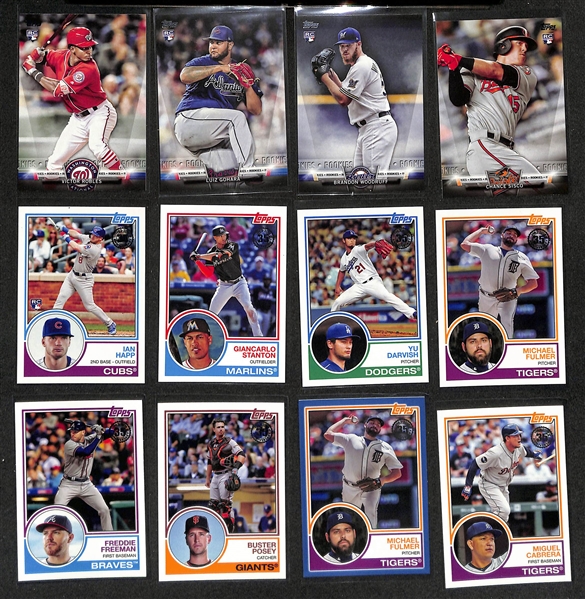 2018 Topps Baseball Series 1 & 2 Complete Set - w. Ohtani Rookie Card & Various Insert/Autograph Cards