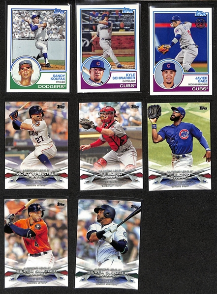 2018 Topps Baseball Series 1 & 2 Complete Set - w. Ohtani Rookie Card & Various Insert/Autograph Cards