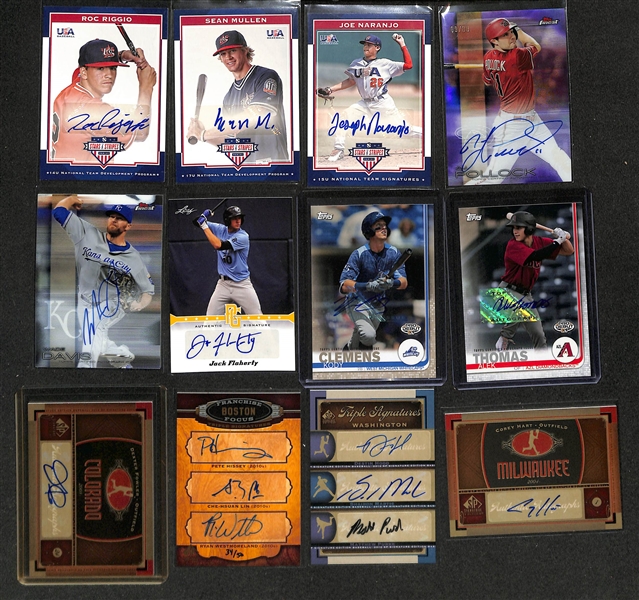 Large Collection (5-Row Box) of Modern Baseball Cards w. 80+ Autographs (Inc. Strawberry, M. Gore), Inserts, Rookies  (Ichiro, Judge, Utley), Relics, +