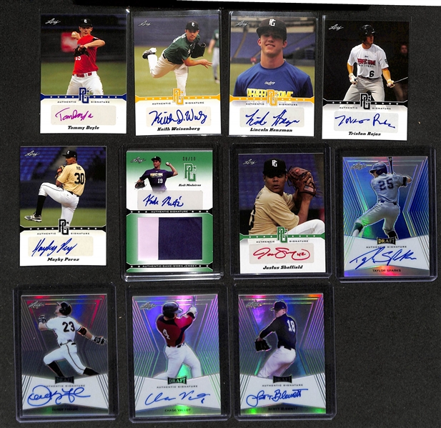 Large Collection (5-Row Box) of Modern Baseball Cards w. 80+ Autographs (Inc. Strawberry, M. Gore), Inserts, Rookies  (Ichiro, Judge, Utley), Relics, +