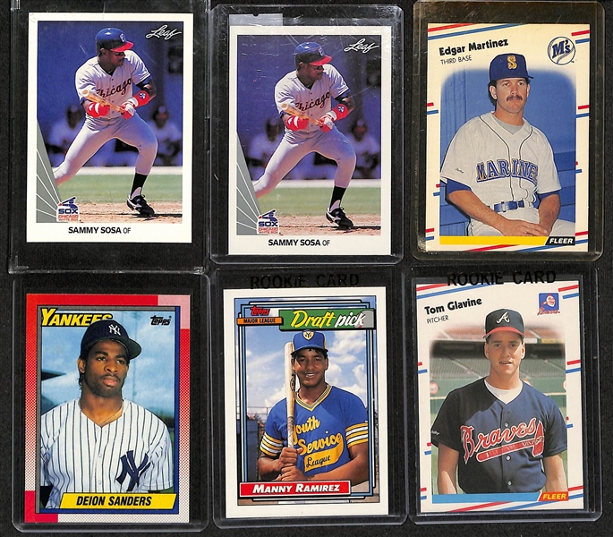 Baseball Card Lot (2-Row Box) w. 150+ Rookie Cards (1978-1990s) Inc. Rickey Henderson, Eddie Murray, Ken Griffey Jr. , +