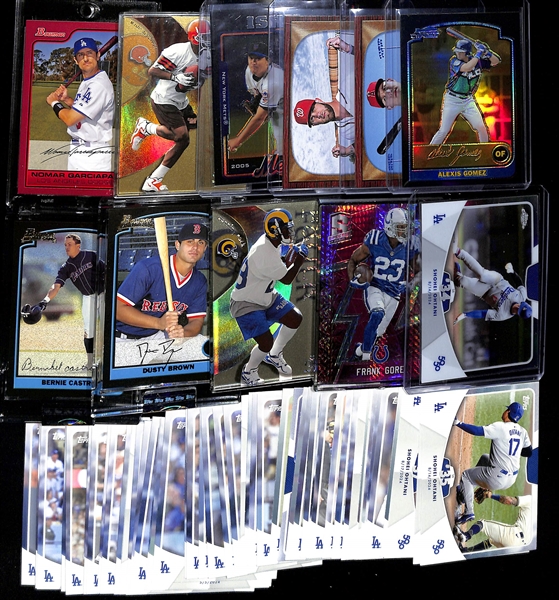 Sports Card Lot w. 2006 Bowman Nomar Garciapara #1/1, Frank Gore #2/10, Marshall Faulk E-X2000 #19/27, (50) Shohei Ohtani 50/50 Club Cards (Inc. 1 Refractor), +