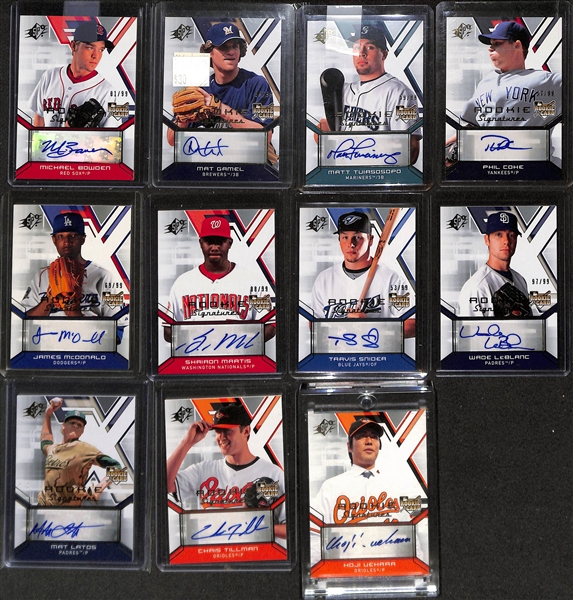 Large Collection (5-Row Box) of 1970s-Modern Baseball Cards w. 35 Autographs (Inc. Gooden & David Price), Relics, Rookies, Inserts & Common Cards (Some Sets & Partial Sets)