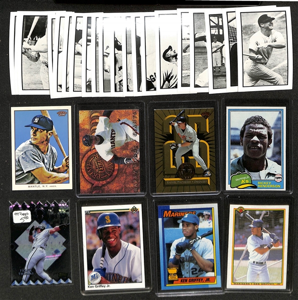 Large Collection (5-Row Box) of 1970s-Modern Baseball Cards w. 35 Autographs (Inc. Gooden & David Price), Relics, Rookies, Inserts & Common Cards (Some Sets & Partial Sets)