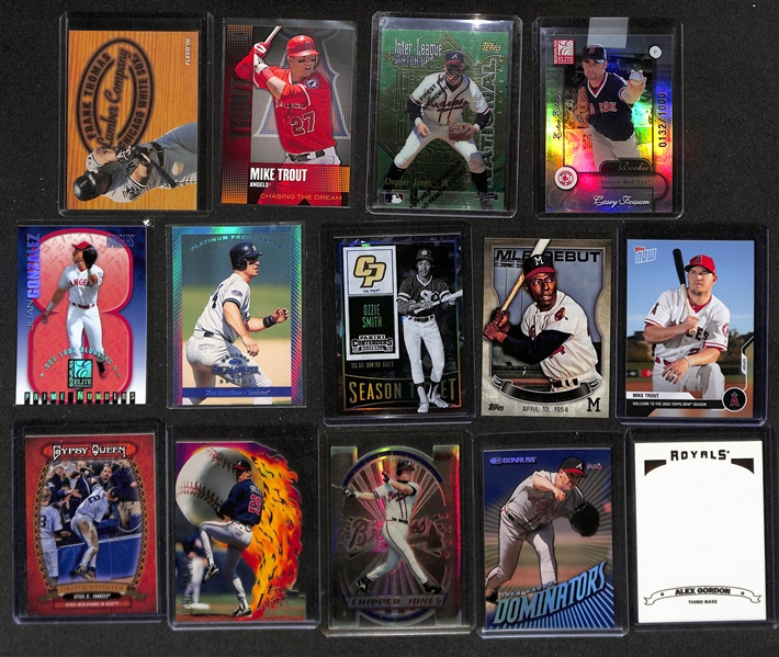 Large Collection (5-Row Box) of 1970s-Modern Baseball Cards w. 35 Autographs (Inc. Gooden & David Price), Relics, Rookies, Inserts & Common Cards (Some Sets & Partial Sets)