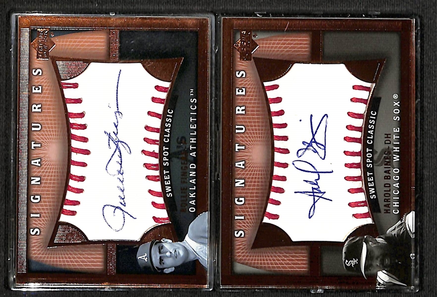 Lot of (9) Signed Baseball Cards w. HOFers Jim Palmer & Robin Roberts