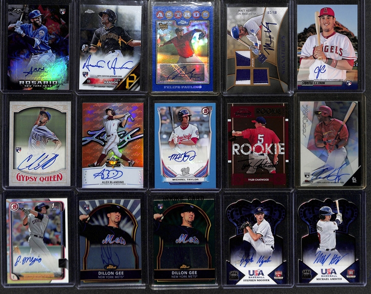Lot of (33) Autographed Baseball Cards w. Tom Seaver & Bartolo Colon
