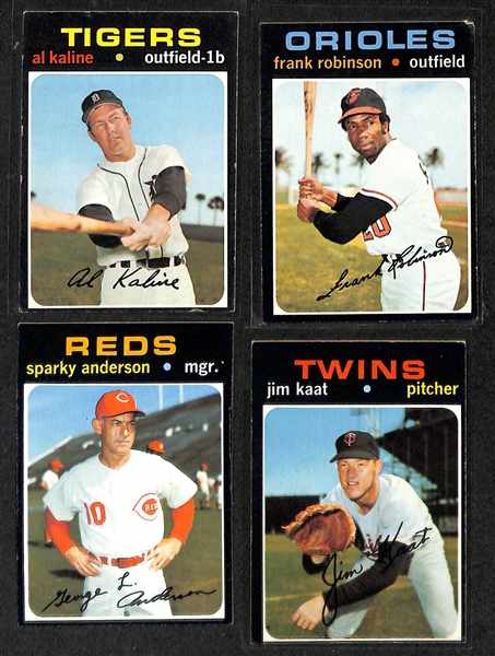 Lot of (300+) 1971 Topps Baseball Cards w. Thurmon Munson & Reggie Jackson