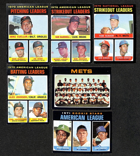 Lot of (300+) 1971 Topps Baseball Cards w. Thurmon Munson & Reggie Jackson
