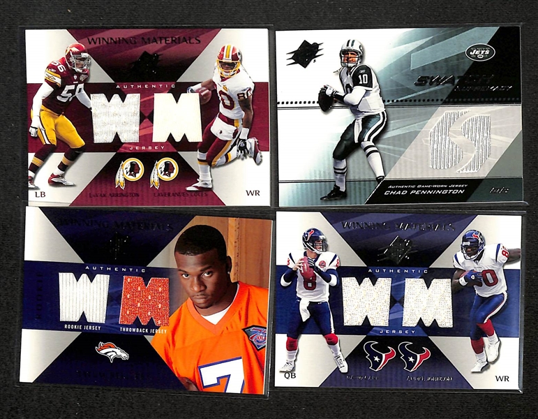 2004 SPx Football 190-Card Set Plus Inserts w. Tom Brady, Sean Taylor (RC)