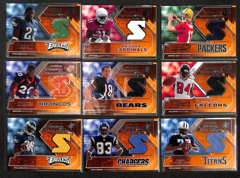 2005 SPx Football 200-Card Base Set Plus Inserts w. Aaron Rodgers (RC), Alex Smith (RC)