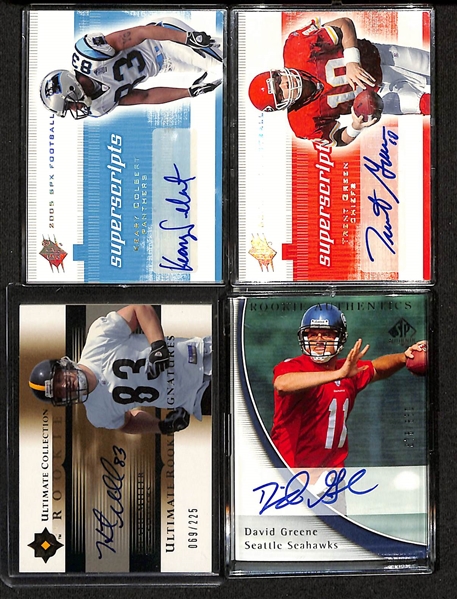 2005 SPx Football 200-Card Base Set Plus Inserts w. Aaron Rodgers (RC), Alex Smith (RC)