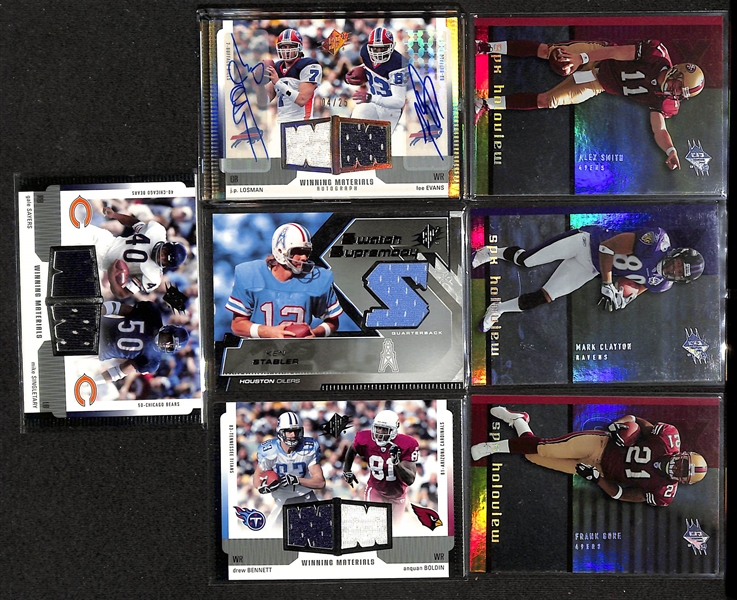 2005 SPx Football 200-Card Base Set Plus Inserts w. Aaron Rodgers (RC), Alex Smith (RC)