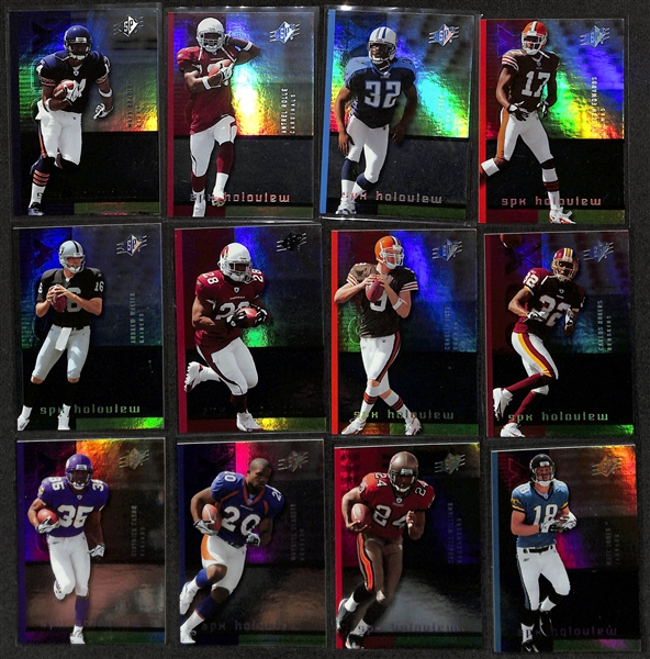 2005 SPx Football 200-Card Base Set Plus Inserts w. Aaron Rodgers (RC), Alex Smith (RC)