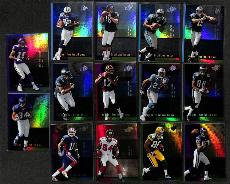2005 SPx Football 200-Card Base Set Plus Inserts w. Aaron Rodgers (RC), Alex Smith (RC)