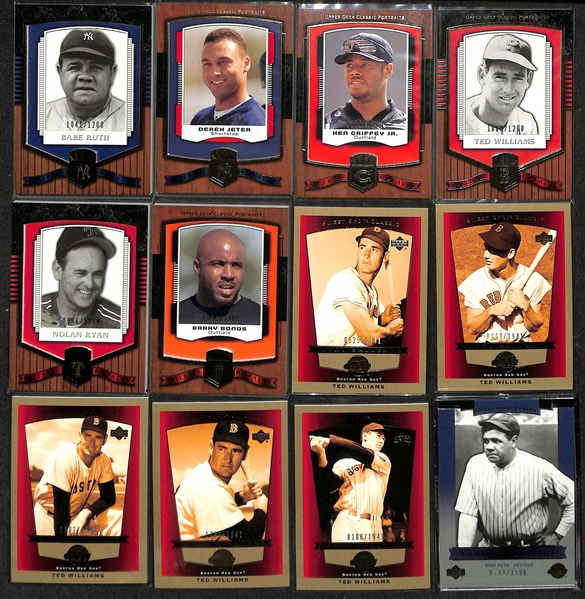 Over 1600 Baseball Cards (Mostly 2002-2005) w. 100+ #ed Cards, Inserts, HOFers, Sets, & Partial Sets (Inc. Babe Ruth, Nolan Ryan, Mickey Mantle, +)