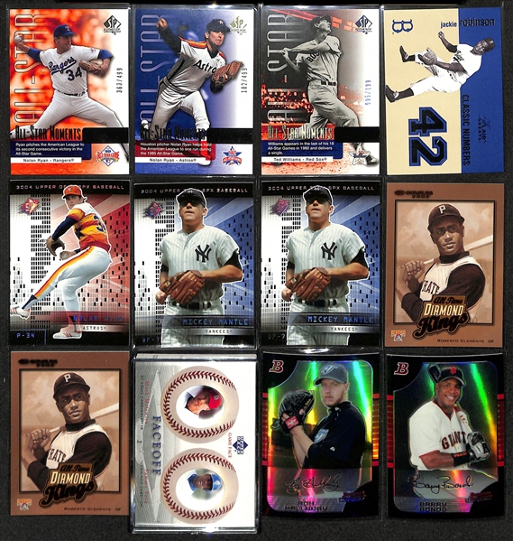 Over 1600 Baseball Cards (Mostly 2002-2005) w. 100+ #ed Cards, Inserts, HOFers, Sets, & Partial Sets (Inc. Babe Ruth, Nolan Ryan, Mickey Mantle, +)