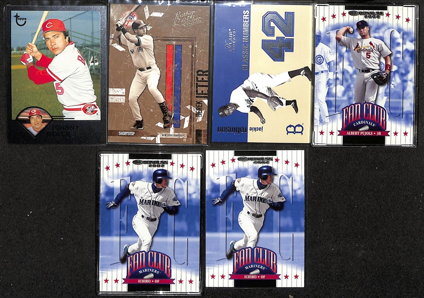 Over 1600 Baseball Cards (Mostly 2002-2005) w. 100+ #ed Cards, Inserts, HOFers, Sets, & Partial Sets (Inc. Babe Ruth, Nolan Ryan, Mickey Mantle, +)