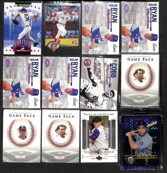 Over 1600 Baseball Cards (Mostly 2002-2005) w. 100+ #ed Cards, Inserts, HOFers, Sets, & Partial Sets (Inc. Babe Ruth, Nolan Ryan, Mickey Mantle, +)