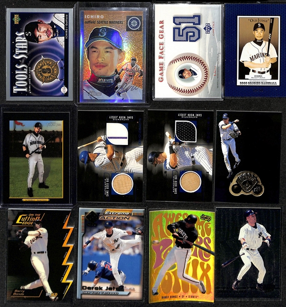 1800+ Baseball Cards (Mostly 1998-2004) w. 2004 Topps Heritage Complete Set (w. Many Variations), Inserts, HOFers, Partial Sets (Inc. Ken Griffey Jr., Ichiro, Jeter, Pujols, Nolan Ryan,  McGwire, +)