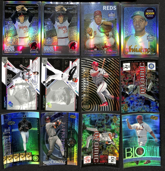 1800+ Baseball Cards (Mostly 1998-2004) w. 2004 Topps Heritage Complete Set (w. Many Variations), Inserts, HOFers, Partial Sets (Inc. Ken Griffey Jr., Ichiro, Jeter, Pujols, Nolan Ryan,  McGwire, +)