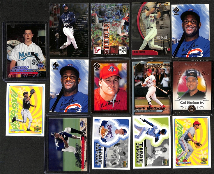 1800+ Baseball Cards (Mostly 1998-2004) w. 2004 Topps Heritage Complete Set (w. Many Variations), Inserts, HOFers, Partial Sets (Inc. Ken Griffey Jr., Ichiro, Jeter, Pujols, Nolan Ryan,  McGwire, +)