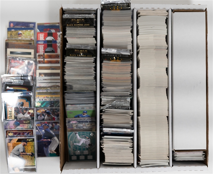1800+ Baseball Cards (Mostly 2000-2013) w. 2001 Upper Deck Albert Pujols & Ichiro Rookies, and Many Inserts, HOFers, Partial Sets (Inc. Ken Griffey Jr., Jeter, Babe Ruth, Mantle, +) - Plus 2013 Allen