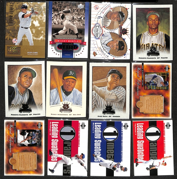 1800+ Baseball Cards (Mostly 2000-2013) w. 2001 Upper Deck Albert Pujols & Ichiro Rookies, and Many Inserts, HOFers, Partial Sets (Inc. Ken Griffey Jr., Jeter, Babe Ruth, Mantle, +) - Plus 2013 Allen