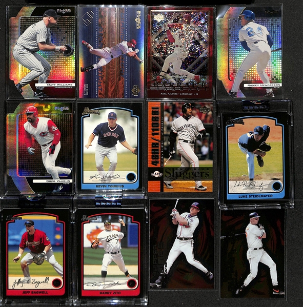 1800+ Baseball Cards (Mostly 2000-2013) w. 2001 Upper Deck Albert Pujols & Ichiro Rookies, and Many Inserts, HOFers, Partial Sets (Inc. Ken Griffey Jr., Jeter, Babe Ruth, Mantle, +) - Plus 2013 Allen
