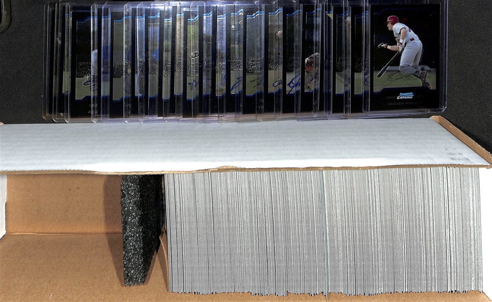 2004 Bowman Chrome Baseball Card Set (330 Cards , and 20 Autographed Rookies #331-350) - Inc. Felix Hernandez Rookie Autograph & Yadier Molina Rookie Chrome Base Card