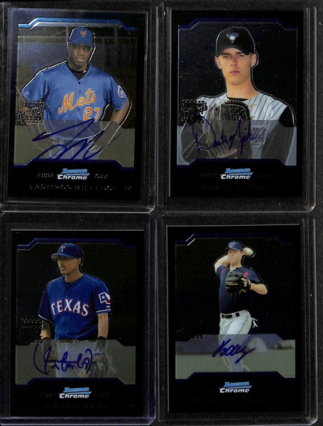 2004 Bowman Chrome Baseball Card Set (330 Cards , and 20 Autographed Rookies #331-350) - Inc. Felix Hernandez Rookie Autograph & Yadier Molina Rookie Chrome Base Card
