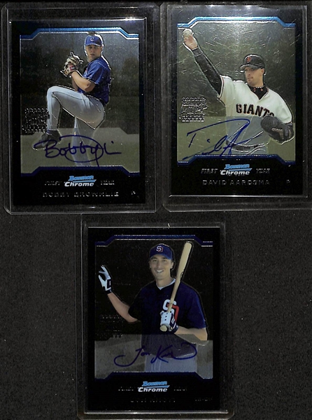 2004 Bowman Chrome Baseball Card Set (330 Cards , and 20 Autographed Rookies #331-350) - Inc. Felix Hernandez Rookie Autograph & Yadier Molina Rookie Chrome Base Card