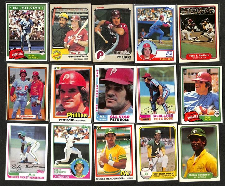 1200+ Sports Cards From 1950s-2000s w. 13 Autographs (Inc, Maury Wills), Rookies (Verlander, Molina), Relics (Thome), Inserts, Vintage Cards, +