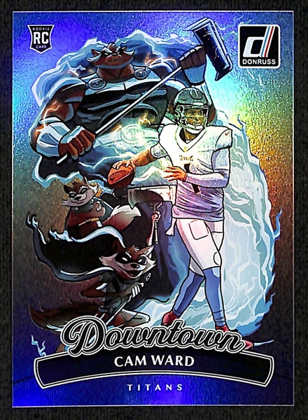 2025 Donruss Football Cam Ward Downtown Rookie Card