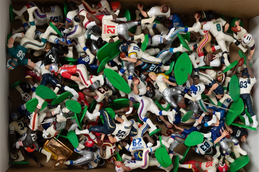 Huge Assorted Grouping of (100+) 1990s Starting Lineup Football Figures w. Joe Montana, Steve Young, Jerry Rice, More