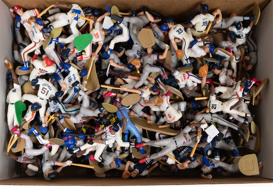 Huge Assorted Grouping of (100+) 1990s Starting Lineup Baseball Figures w. Chipper Jones, Mark McGwire, Rickey Henderson, More