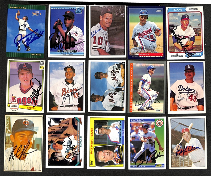 (320+) Signed Baseball Cards w. Earl Weaver, Whitey Herzog, Jim Leyland, +(JSA Auction Letter)