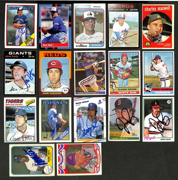 (350+) Signed Baseball Cards w. (2) Mike Mussina, Jim Leyland,  Jason Giambi, +(JSA Auction Letter) 