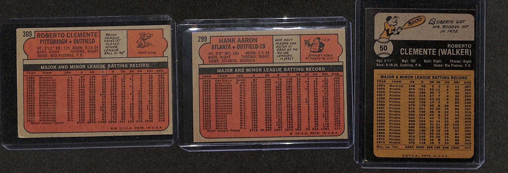 Lot of (40) 1950-57 and 1970-77 Bowman & Topps Baseball Cards w. 1972 Topps Clemente