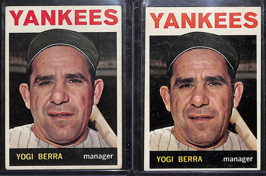Lot of (22) 1964-67 Topps Baseball w. (2) 1964 Berra